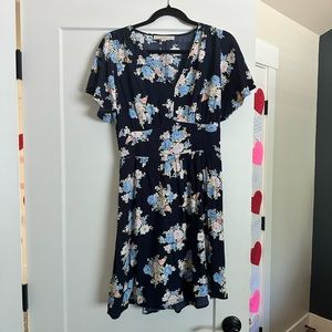 LOFT floral dress size 0